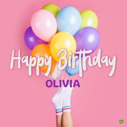 birthday image for Olivia.