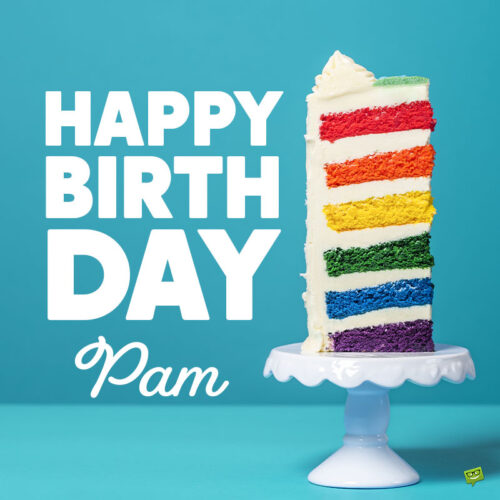 birthday image for Pam.