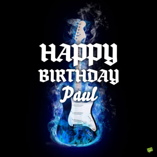 birthday image for Paul.