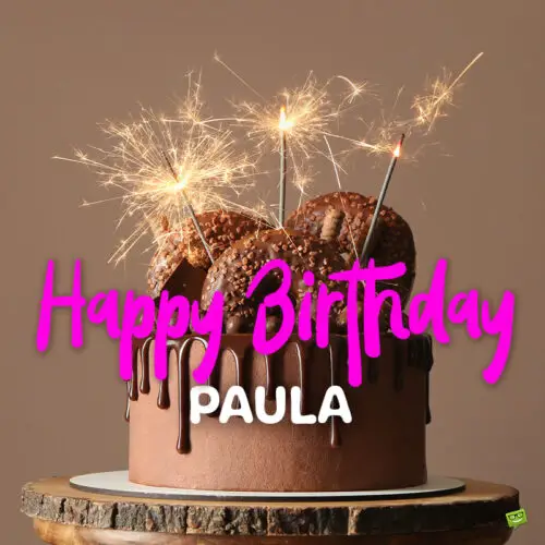 happy birthday image for Paula.