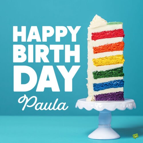 happy birthday image for Paula.