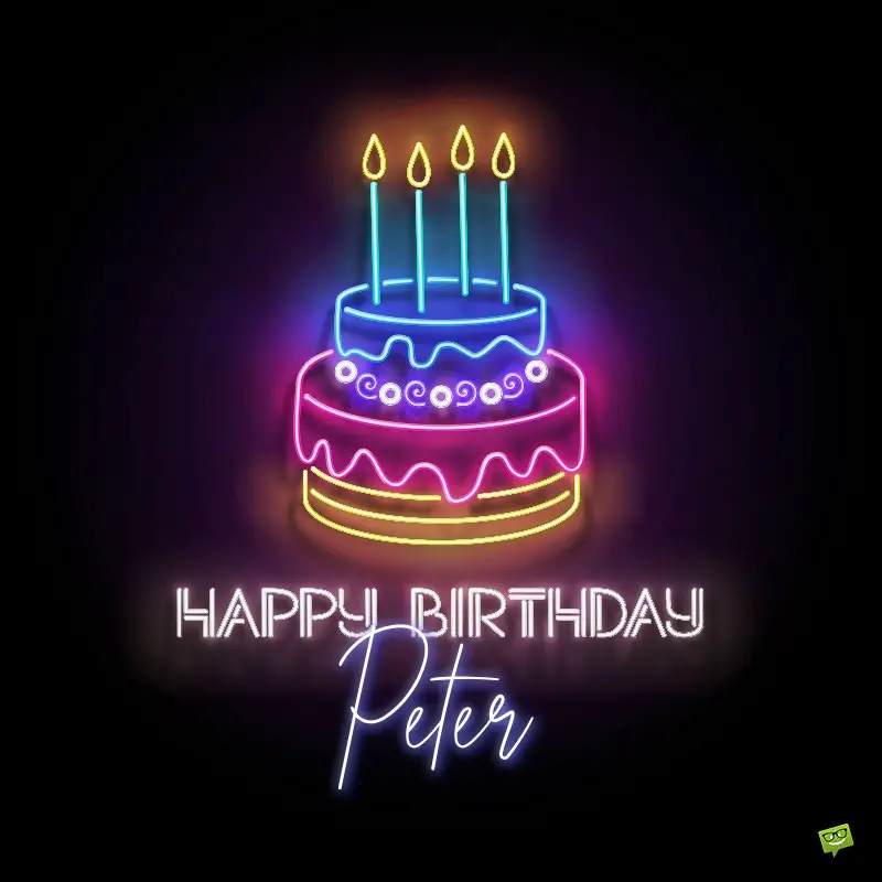 happy birthday image for Peter.