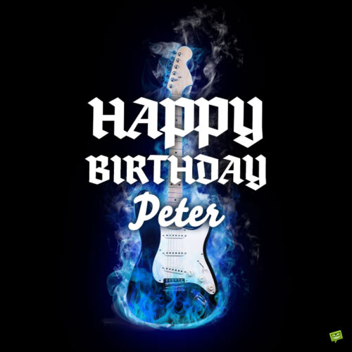 happy birthday image for Peter.