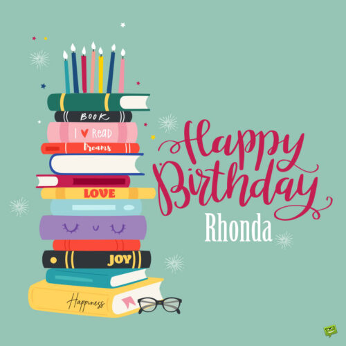 happy birthday image for Rhonda.