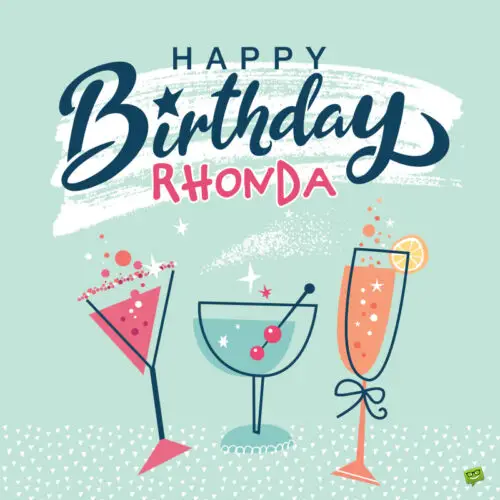 happy birthday image for Rhonda.