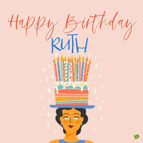 happy birthday image for Ruth.