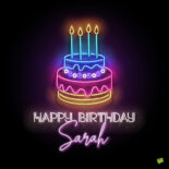 happy birthday image for Sarah.