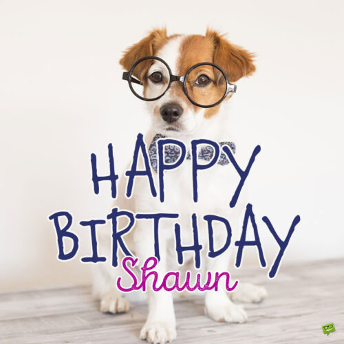 happy birthday image for Shawn.