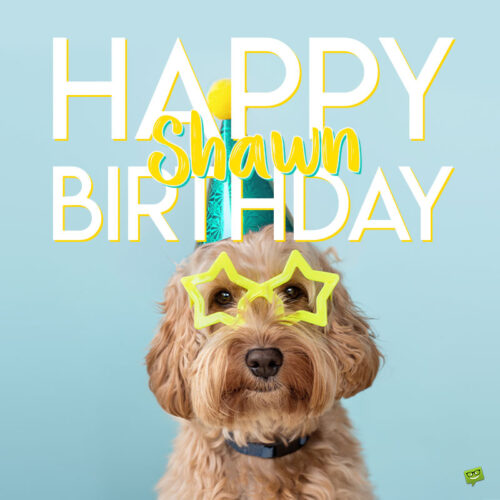 happy birthday image for Shawn.