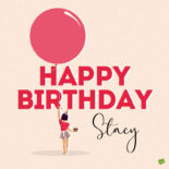 happy birthday image for Stacy.