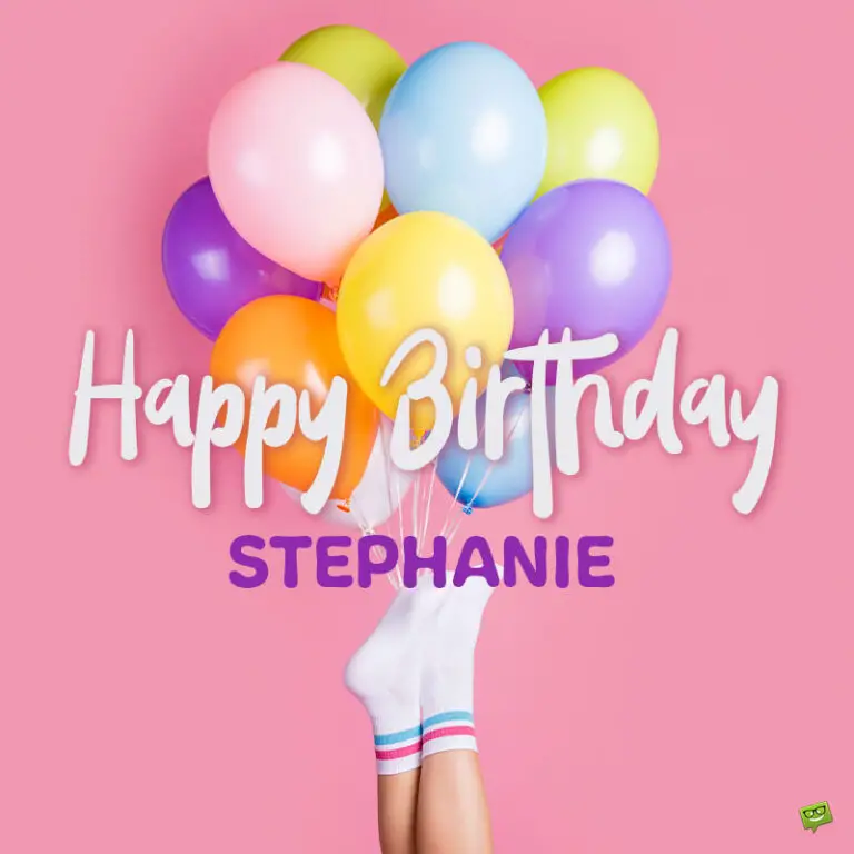 happy birthday image for Stephanie.