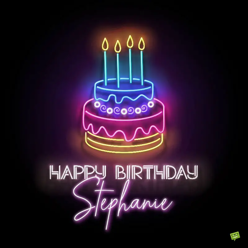 Happy Birthday Stephanie Animated Images