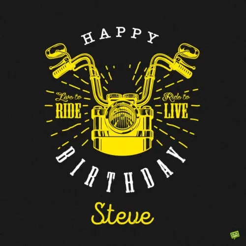 happy birthday image for Steve.