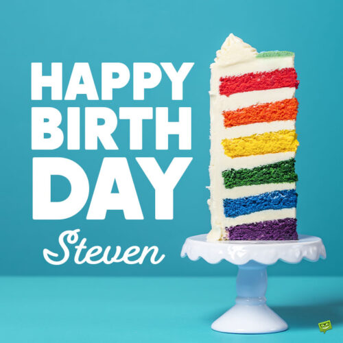 happy birthday image for Steven.