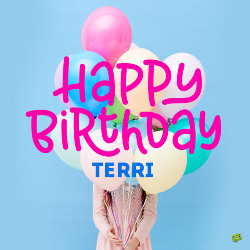 happy birthday image for Terri.