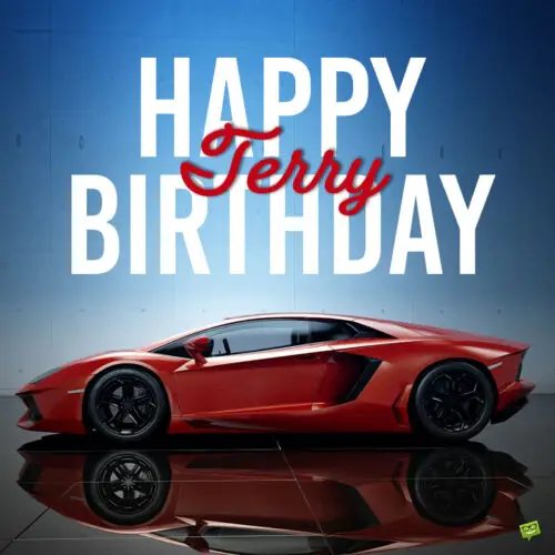 happy birthday image for Terry.