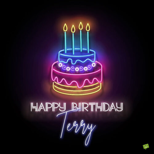 happy birthday image for Terry.