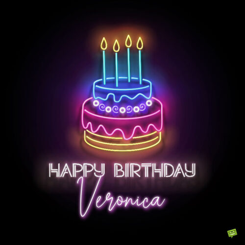 happy birthday image for Veronica.