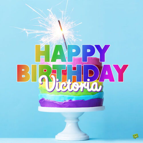 happy birthday image for Victoria.