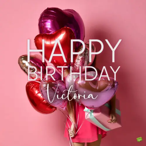 happy birthday image for Victoria.