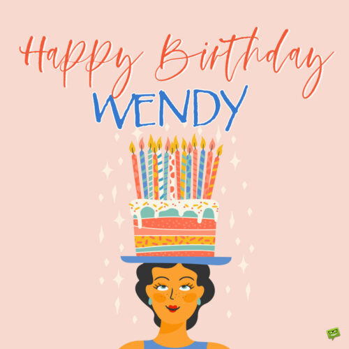 happy birthday image for Wendy.