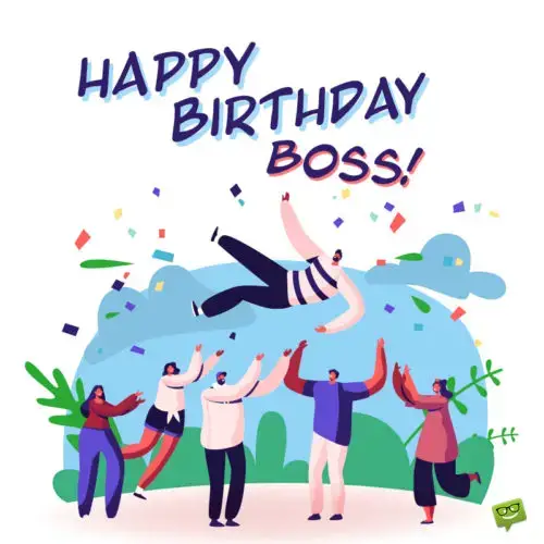 Birthday wish for boss.