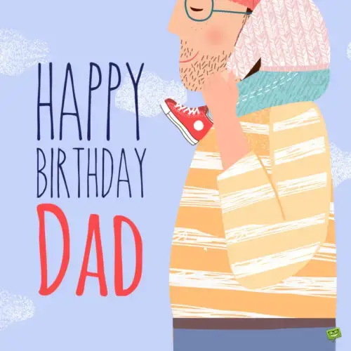 Cute birthday image for dad.
