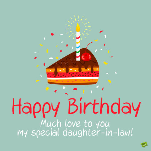 Birthday wish for daughter in law.