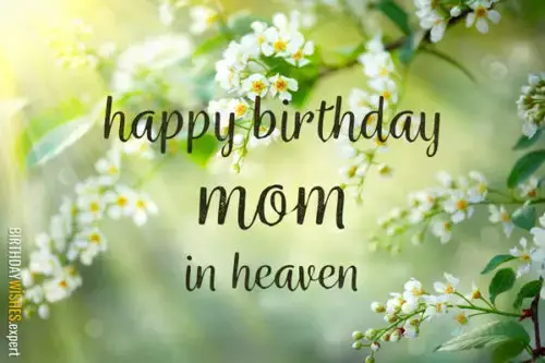 Happy Birthday, mom, in heaven.
