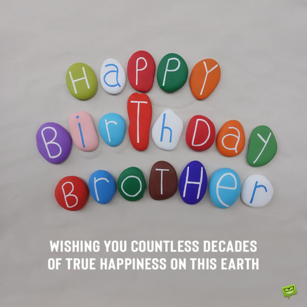 Happy Birthday image for little brother.