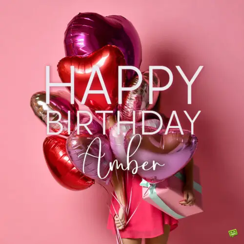 Happy Birthday Image for Amber.