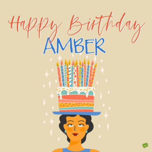 Happy Birthday Image for Amber.