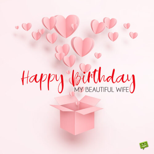 Birthday image for beautiful wife.