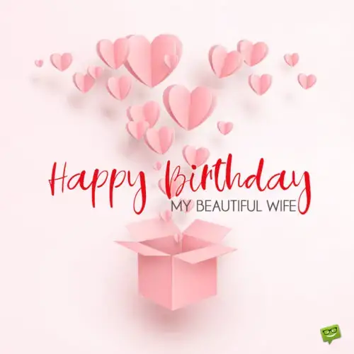 Birthday image for beautiful wife.
