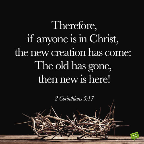 Easter bible verse on image with a crown of thorns. | Birthday Wishes Expert Easter bible verse.