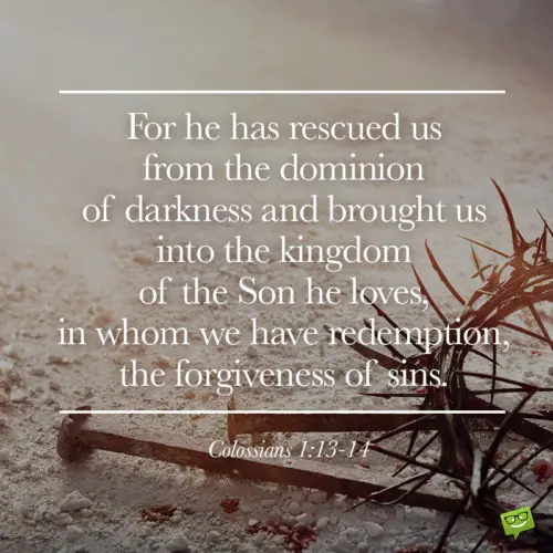 Easter Bible verse on image with crown of thorns. | Birthday Wishes Expert Easter Bible verse for contemplation.