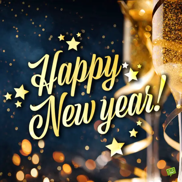 Happy New Year image for chats, posts and status updates.