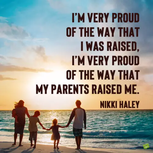 Quote to share on Parents' day.