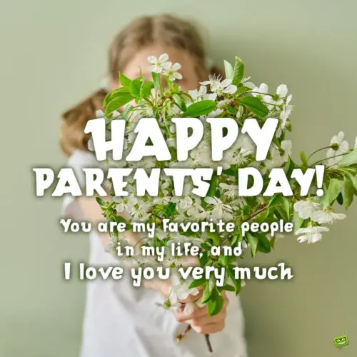 Beautiful message for Parents' day.