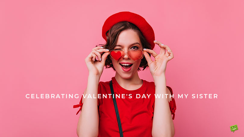 Featured image for a blog post with valentine's day messages for sister.