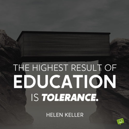 Helen Keller quote to give you food for thought.
