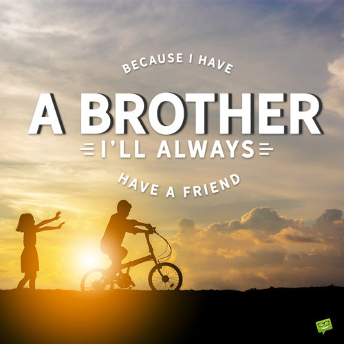 I love you message for brother from sister on photo with children playing. | Birthday Wishes Expert I love you message for brother from sister.