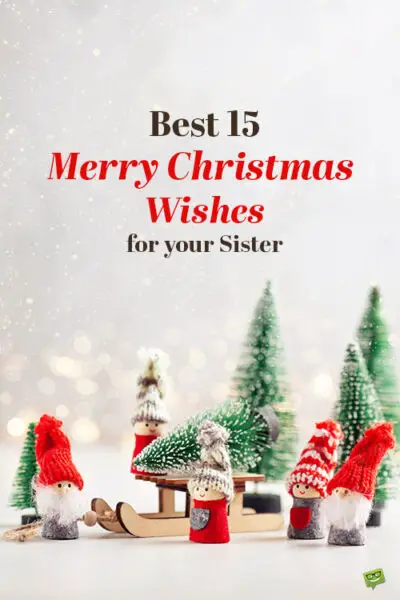 Merry Christmas Sister