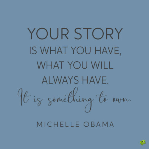 Michelle Obama quote from her book "Becoming".