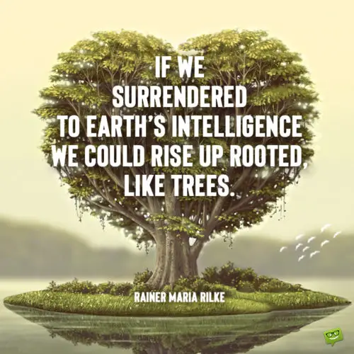 Nature quote to make you think .