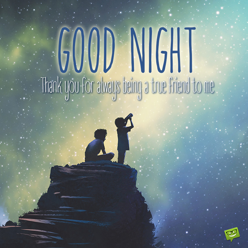 Good Night Messages For Friends With Pictures