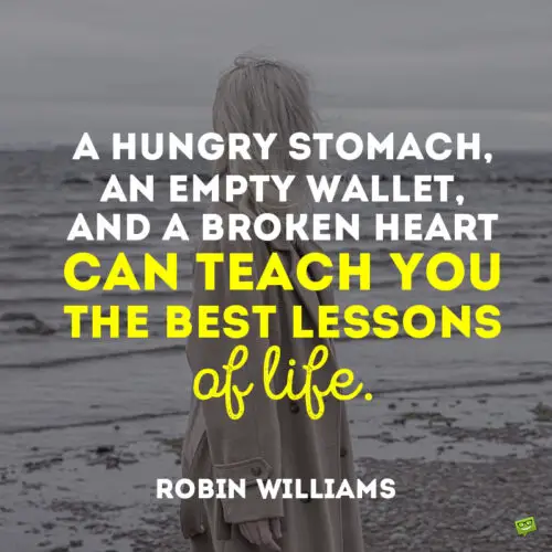Robin Williams inspirational life quote to note and share.
