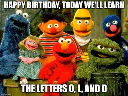 Happy Birthday, today we'll learn the letters O, L, and D.