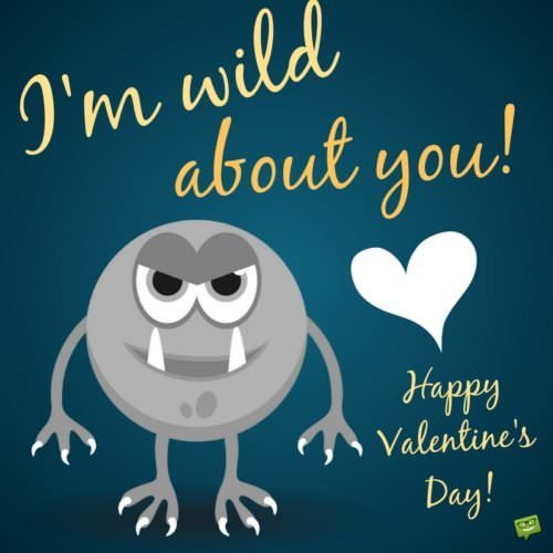 I'm wild about you! Happy Valentine's day!