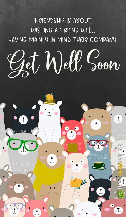 ALL-THE-TEDDY-BEARSOF-THE-WORLD | Birthday Wishes Expert Friendship is about wishing a friend well, having mainly in mind their company. Get well soon!